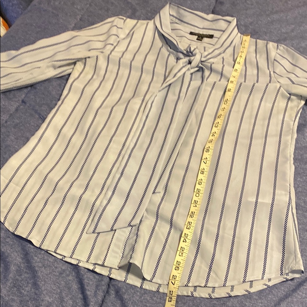 Striped Blue and White Women's Dillons Shirt - Picture 7 of 10